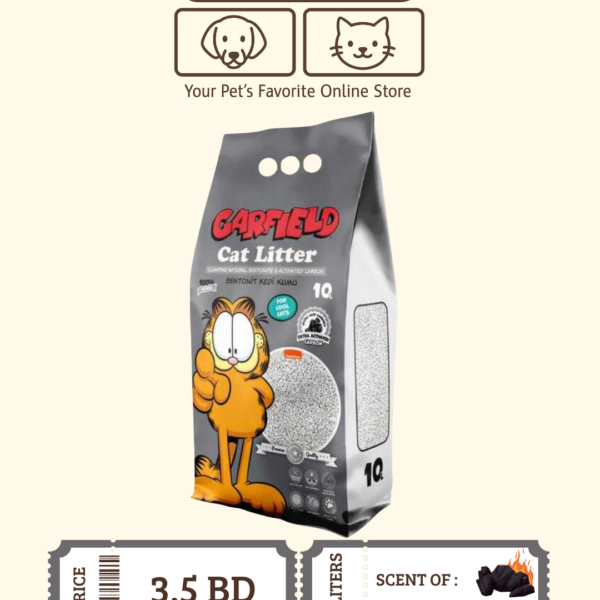 Garfield Activated Carbon Bentonite Cat Litter 10 L
